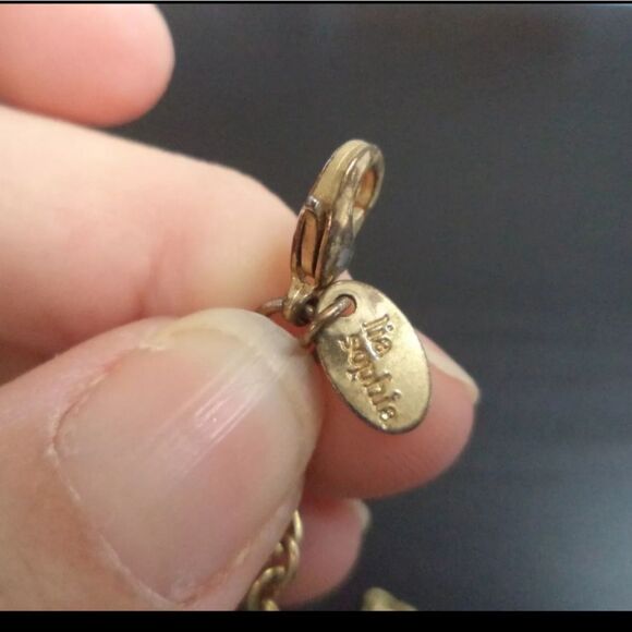 VINTAGE RETIRED SIGNED LIA SOPHIA GOLD TONE 20" NECKLACE - Picture 2 of 7